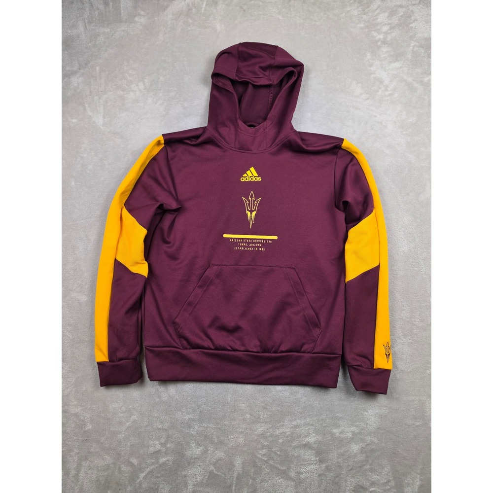 Adidas Hoodie Mens Medium Maroon Arizona State Sun Devils Pullover H53237